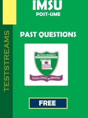 Download Free Imsu Post Utme Past Questions [official Copy]- Pdf Download