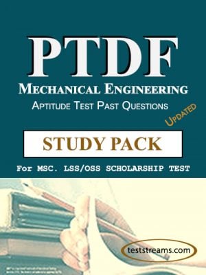 PTDF Scholarship Aptitude Test Past questions Study pack – Mechanical Engineering- PDF Download