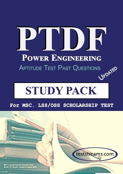 PTDF Scholarship Aptitude Test Past questions Study pack - Power Engineering