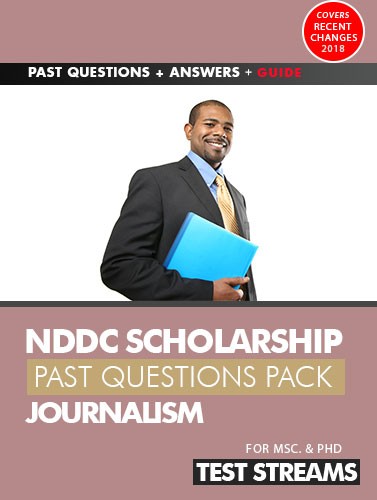 NDDC Scholarship Test Past Questions And Answers – JOURNALISM- PDF Download