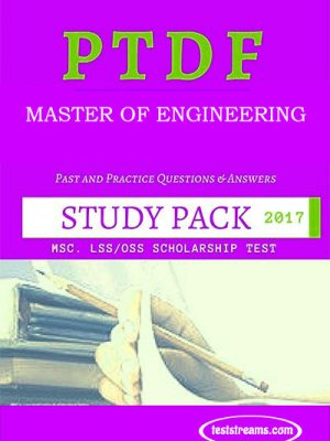 PTDF Scholarship Aptitude Test Past questions Study pack – Master of Engineering- PDF Download