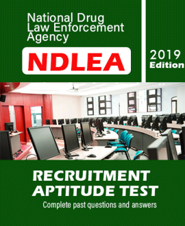 NDLEA Recruitment Aptitude Test Past Questions- PDF Download