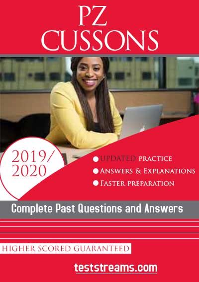 PZ Cussons Job Test Past Questions and Answers- PDF Download