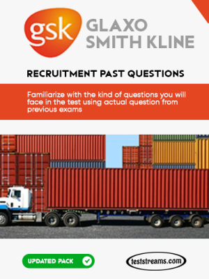 GSK Assessment Test Past questions and answers