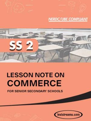 Lesson Note on COMMERCE for SS2 MS-WORD