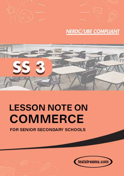 LESSON NOTE ON SS3 COMMERCE MS-WORD
