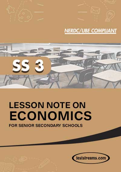 LESSON NOTE ON SS3 ECONOMICS MS-WORD
