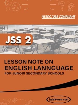 Lesson Note on ENGLISH for JSS2