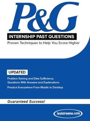 Procter Gamble Internship test past questions & answers- PDF Download