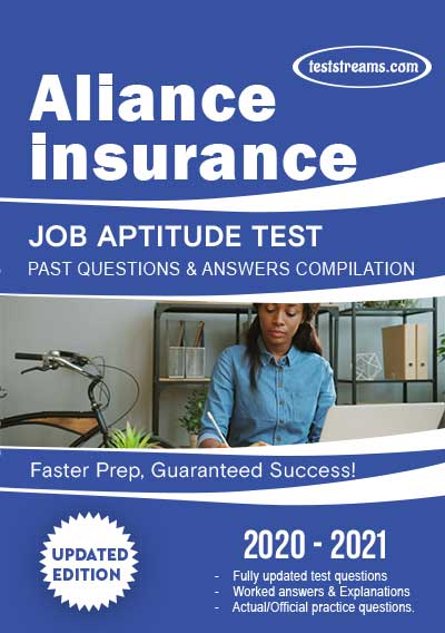 Alliance Insurance Aptitude Test past questions & answers