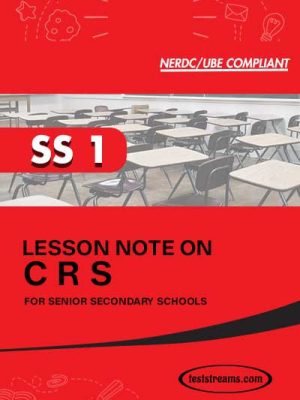 Lesson Note on CRS for SS1 MS-WORD