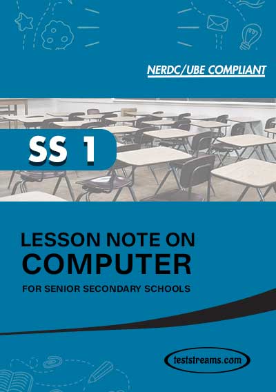 Lesson Note on COMPUTER SCIENCE for SS1 MS-WORD- PDF Download