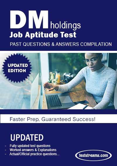DM HOLDINGS Aptitude Test past questions and answers- Free PDF Download
