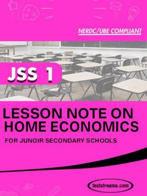 Lesson Note on Home Economic for JSS1 MS-WORD- PDF Download