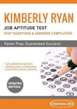 Kimberly Ryan Job Aptitude Test Past Questions And Answers