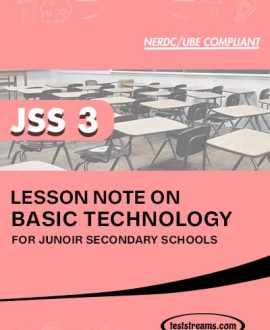 Lesson Note on BASIC TECHNOLOGY for JSS3 MS-WORD