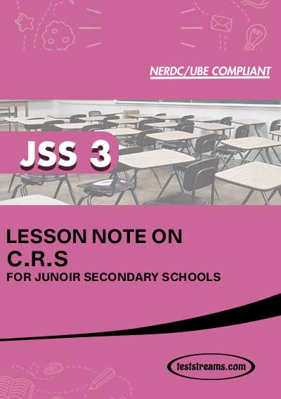 Lesson Note on CRS for JSS3 MS-WORD
