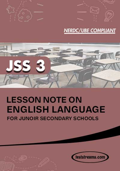 Lesson Note on ENGLISH for JSS3 MS-WORD