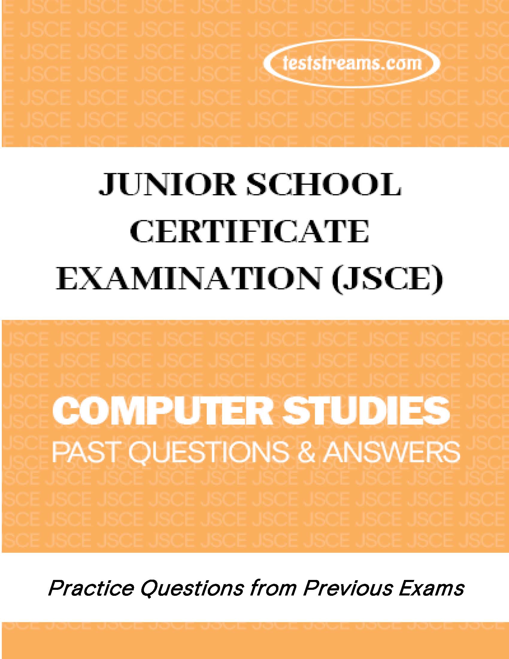 JSCE Computer Science Practice Questions and Answers MS-WORD/PDF Download