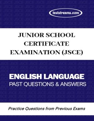 Jsce English Language Practice Questions And Answers Ms-word/pdf Download