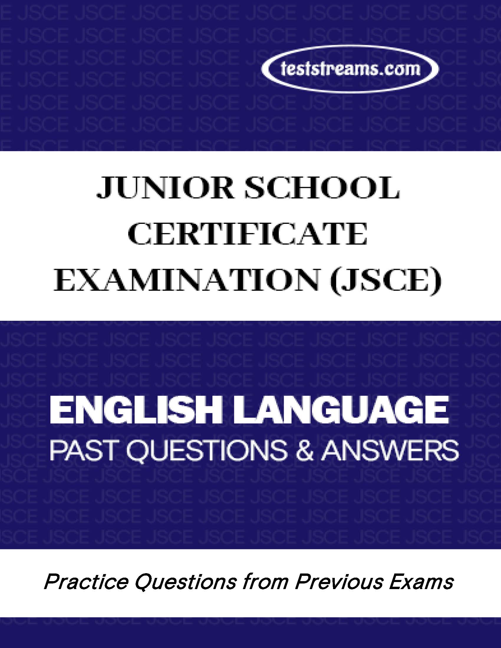 JSCE English Language Practice Questions and Answers MS-WORD/PDF Download