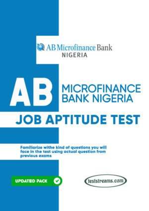 Ab Microfinance Bank Nigeria Aptitude Test - Pdf Download