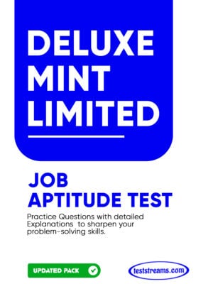 Deluxe Mint Limited Aptitude Test Past Questions- 2023 PDF Download