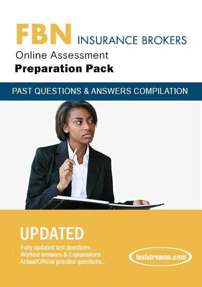 FBN Insurance Brokers Aptitude Test Past Questions and Answers