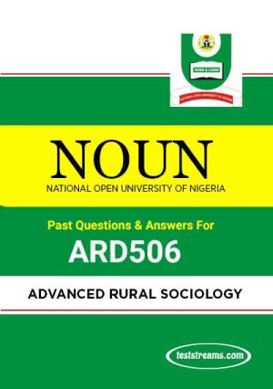 Ard506 – Advanced Rural Sociology (october-2019)- Pdf Download