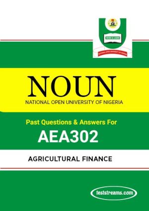 Aea302 – Agricultural Finance (october-2019)- Pdf Download