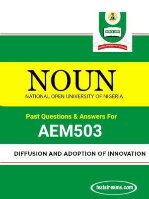 AEM503 – Diffusion and Adoption Of Innovation (october-2019)