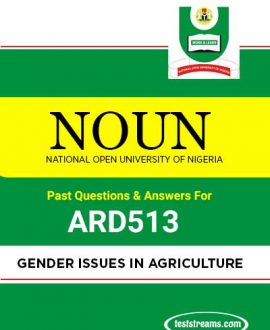 ARD513 – Gender Issues in Agriculture (october-2019)