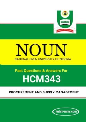 Hcm343 – Procurement And Supply Management (october-2019)- Pdf Download