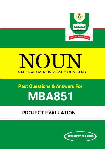 MBA851 – PROJECT EVALUATION (october-2019)