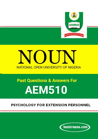 AEM510 – Psychology for Extension Personnel (october-2019)
