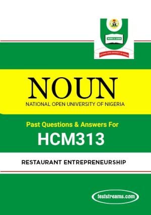 Hcm313 – Restaurant Entrepreneurship (october-2019)- Pdf Download