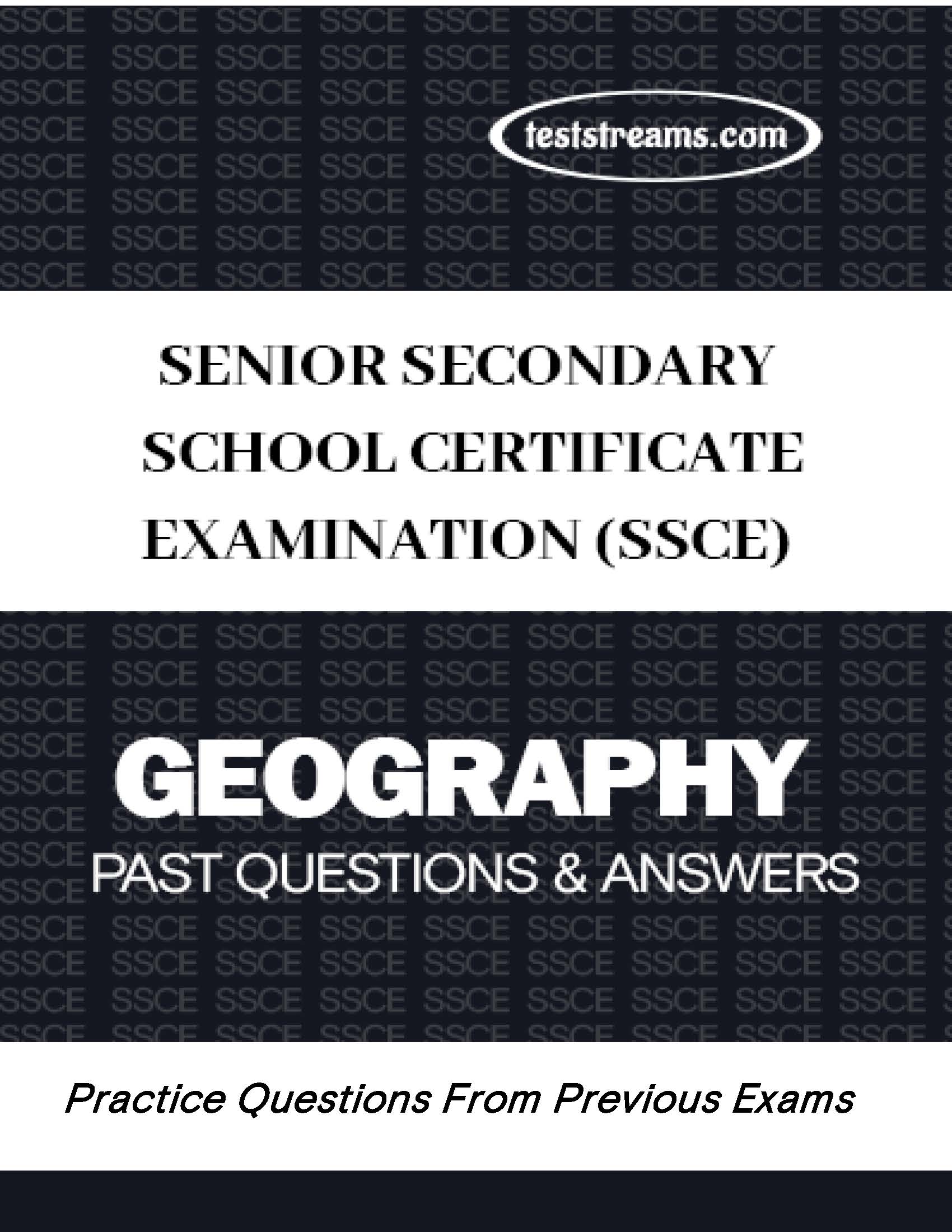 SSCE Geography Practice Questions and Answers MS-WORD/PDF Download