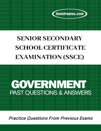 SSCE Government Practice Questions and Answers MS-WORD/PDF Download