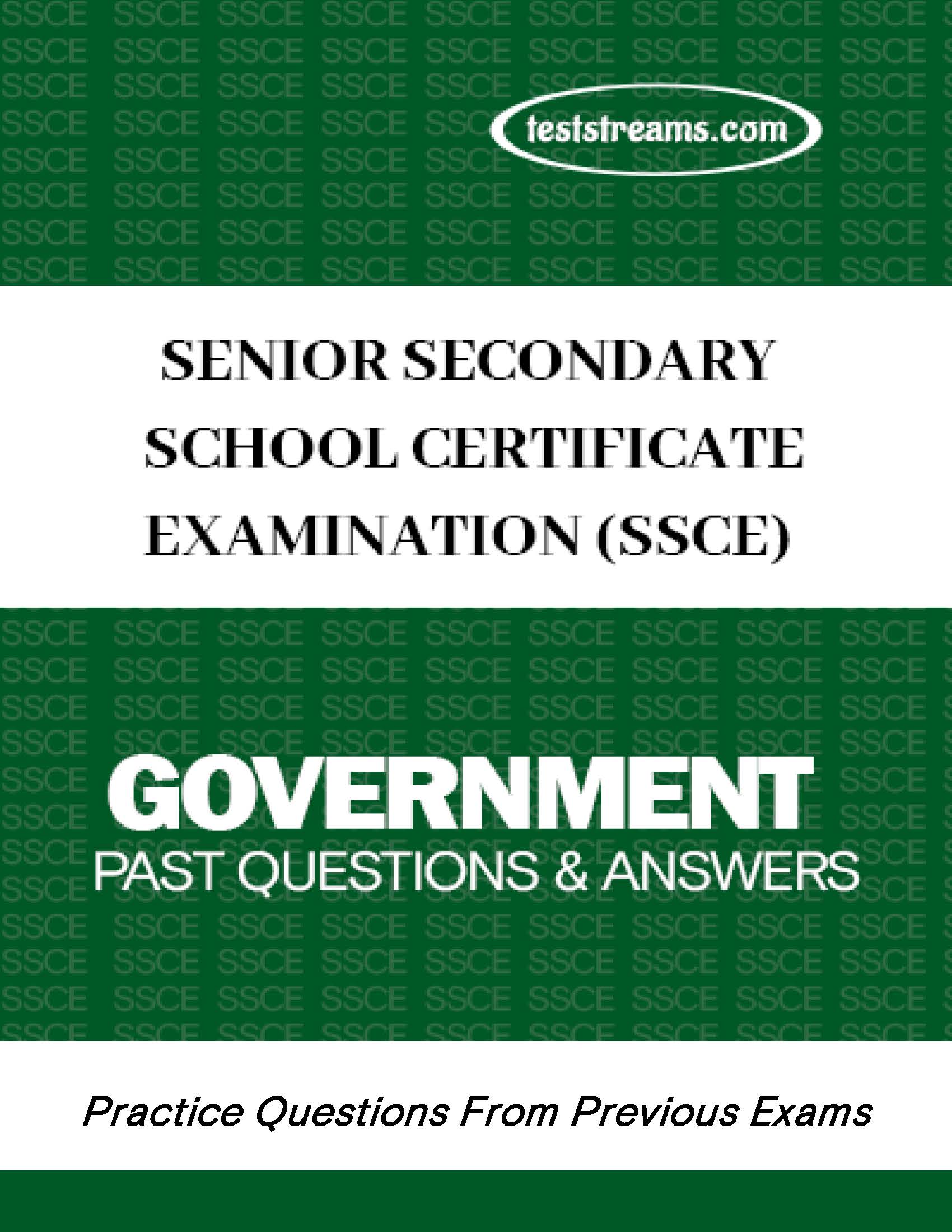 SSCE Government Practice Questions and Answers MS-WORD/PDF Download