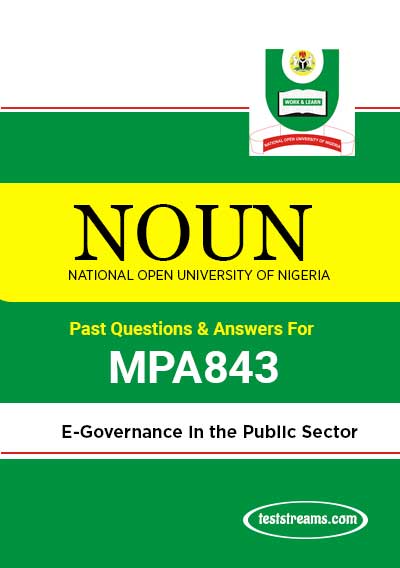 MPA843 – E-Governance in the Public Sector (october-2019)- PDF Download