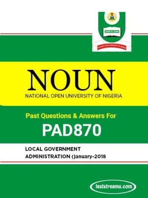 PAD870 – LOCAL GOVERNMENT ADMINISTRATION (January-2018)- PDF Download