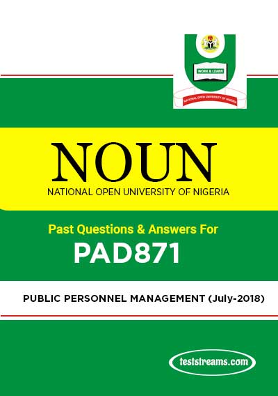 PAD871 – PUBLIC PERSONNEL MANAGEMENT 2022- PDF Download