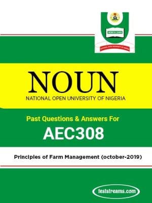 AEC308 – Principles of Farm Management (october-2019)