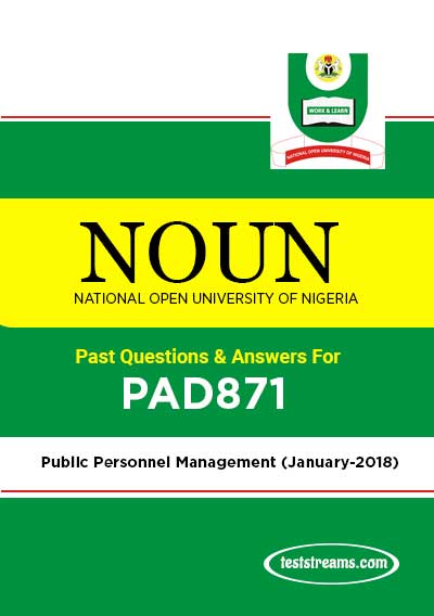 PAD871 – Public Personnel Management (January-2018)- PDF Download