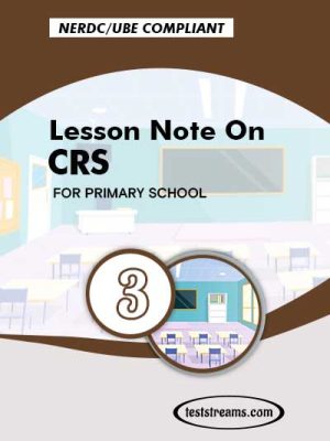 Primary 3 Lesson note On CRS MS-WORD/PDF Download