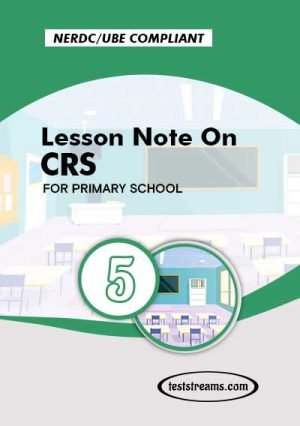 Primary 5 Lesson Note On Crs Ms-word/pdf Download