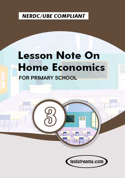Primary 3 Lesson note On Home Economics MS-WORD/PDF Download