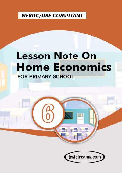 Primary 6 Lesson note On Home Economics MS-WORD/PDF Download