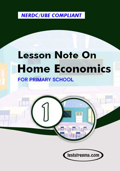 Primary 1 Lesson note On Home Economics MS-WORD/PDF Download