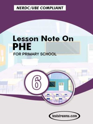Primary 6 Lesson note On PHE MS-WORD/PDF Download